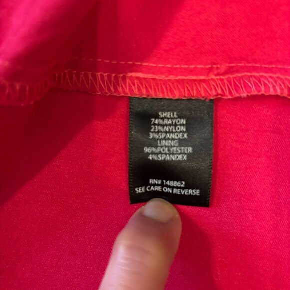 Torrid Womens Pink Open-Front Blazer Jacket Size 3 Stretchy Rayon Blend - Picture 5 of 8